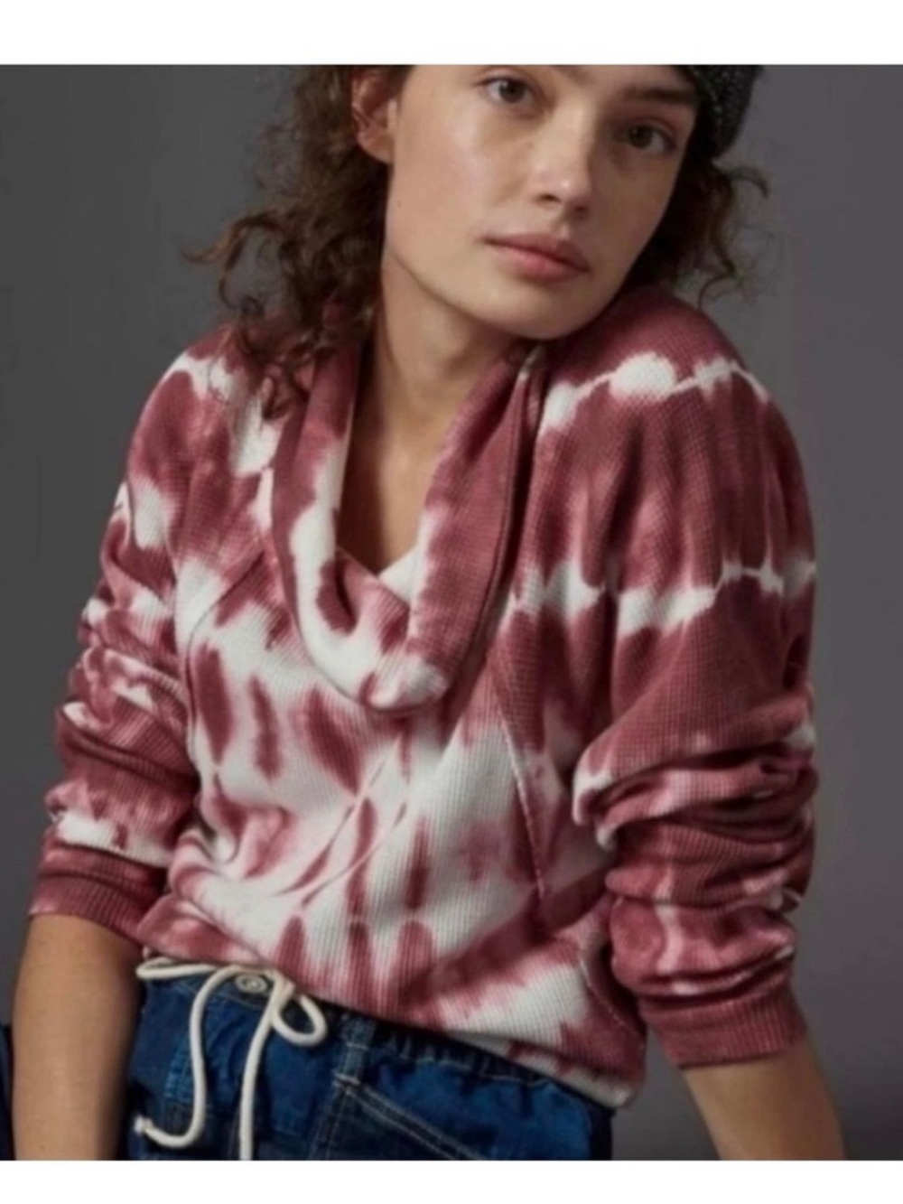 Anthropologie Pilcro Angie Waffle Knit Thermal